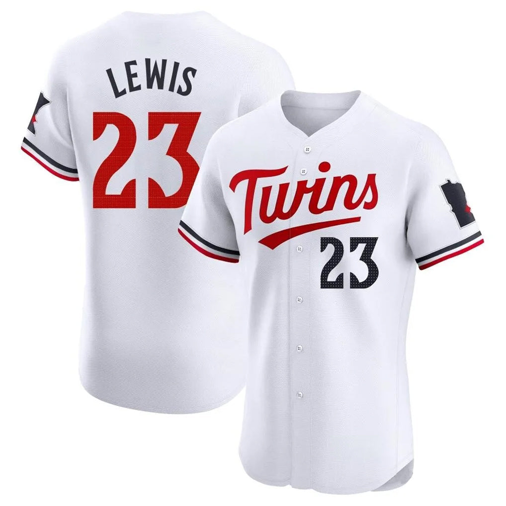 M.Twins #23 Royce Lewis Player White Home Limited Elite Gdoa Stitched Jerseys