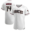 A.Diamondbacks #14 Gabriel Moreno Player White Crimson Home Stitched Jerseys