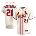 St. Louis Cardinals #21 Lars Nootbaar Player Cream Home Limited Gdoa Stitched Jerseys