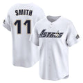 H.Astros #11 Cam Smith Player White Throwback Cooperstown Collection Limited Gdoa Stitched Jerseys