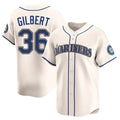 S.Mariners #36 Logan Gilbert Player Cream Home Limited Stitched Jerseys