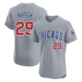 C.Cubs #29 Michael Busch Player Gray Road Limited Elite Home Gdoa Stitched Jerseys