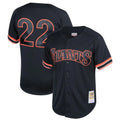 SF.Giants #22 Will Clark Player Black Mitchell & Ness Cooperstown Collection Limited Stitched Jerseys