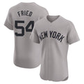 NY.Yankees #54 Max Fried Player Gray Limited Elite Home Stitched Jerseys
