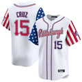 P.Pirates #15 Oneil Cruz Player White 2025 Independence Day Vapor Premier Limited Stitched Jerseys