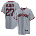 C.Guardians #27 Austin Hedges Player Gray Home Game Gdoa Stitched Jerseys