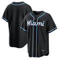 M.Marlins ## Marlins Blank Player Black Fashion Out Home Game Gdoa Stitched Jerseys