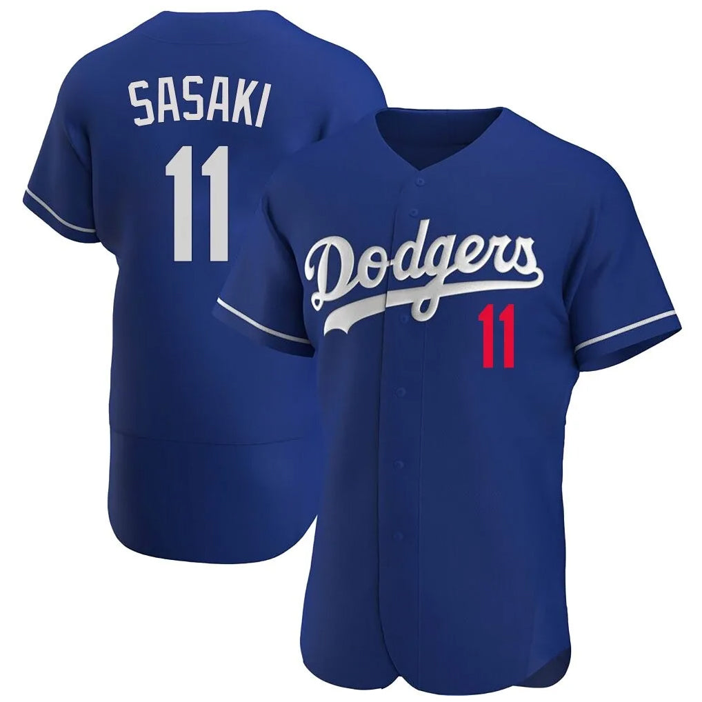 LA.Dodgers #11 Roki Sasaki Player Royal Limited Elite Home Gdoa Stitched Jerseys