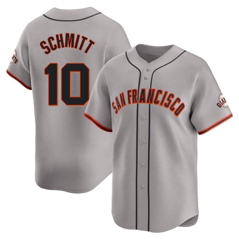 SF.Giants #10 Casey Schmitt Player Gray Home Limited Stitched Jerseys