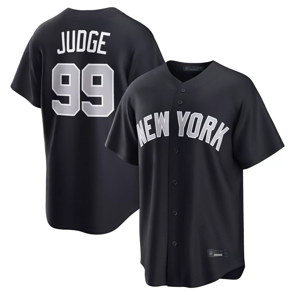 NY.Yankees #99 Aaron Judge Player Navy Home Game Stitched Jerseys