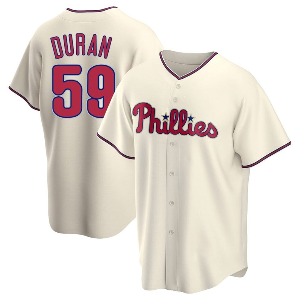 P.Phillies #59 Jhoan Duran Player Cream Home Game Stitched Jerseys