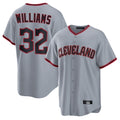 C.Guardians #32 Gavin Williams Player Gray Home Game Gdoa Stitched Jerseys