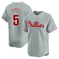 P.Phillies #5 Bryson Stott Player Gray Home Limited Stitched Jerseys