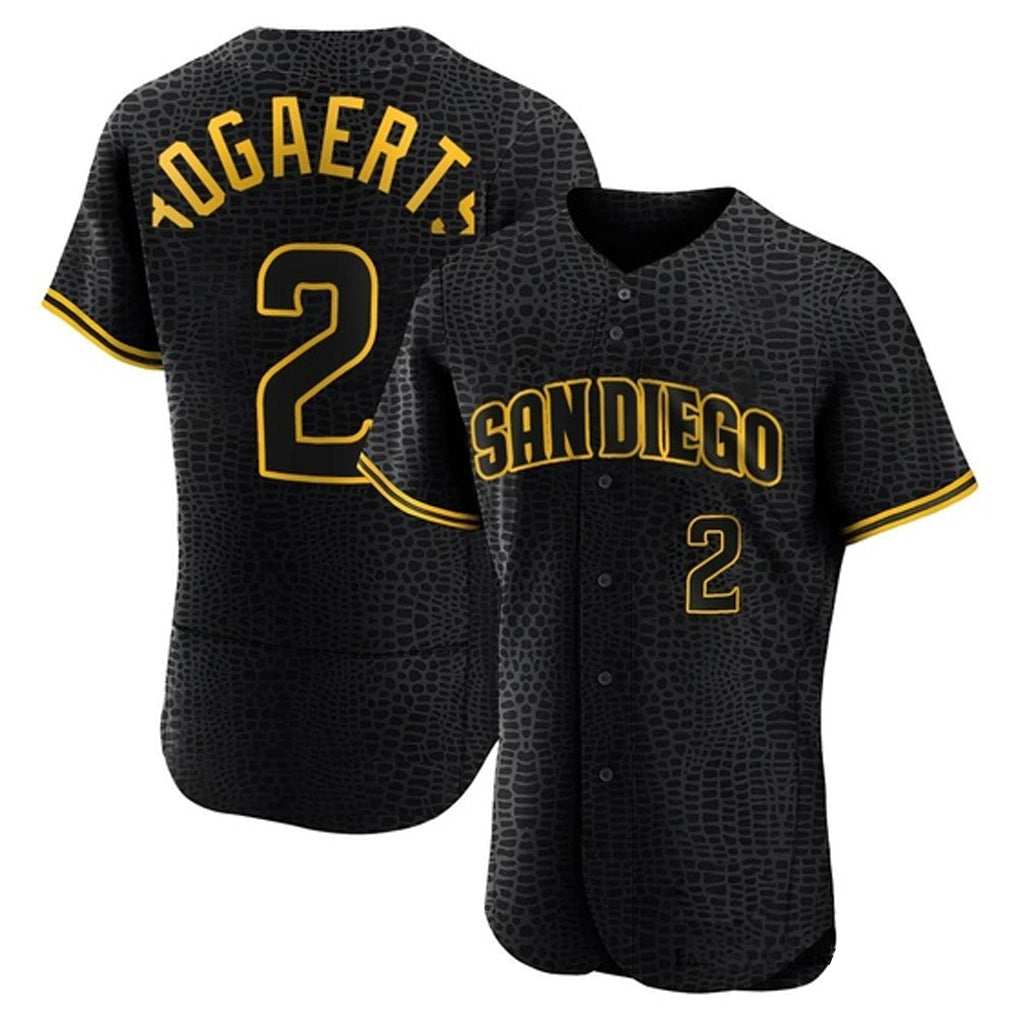 S.Diego Padres #2 Xander Bogaerts Player Black Snake Skin City Home Limited Elite Stitched Jerseys
