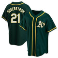 Athletics #21 Tyler Soderstrom player Green Replica Alternate Stitched Jersey