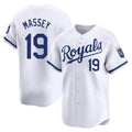 KC.Royals #19 Michael Massey Player White Alt Limited Home Gdoa Stitched Jerseys
