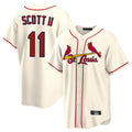 St. Louis Cardinals #11 Victor Scott II Player Cream Home Game Gdoa Stitched Jerseys