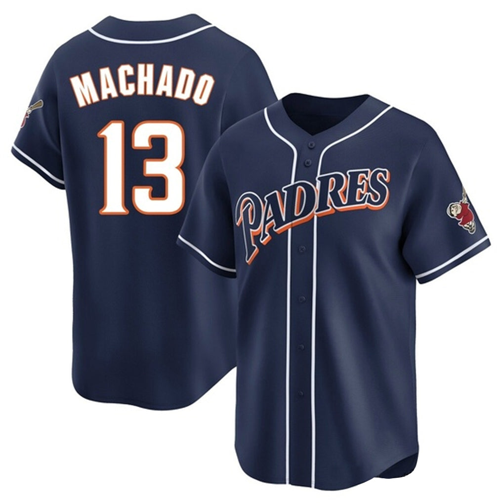 S.Diego Padres #13 Manny Machado Player Navy Cooperstown Collection Limited Home Stitched Jerseys