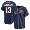 S.Diego Padres #13 Manny Machado Player Navy Cooperstown Collection Limited Home Gdoa Stitched Jerseys