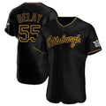 P.Pirates #55 Jason Delay Player Black Home Limited Elite Stitched Jerseys
