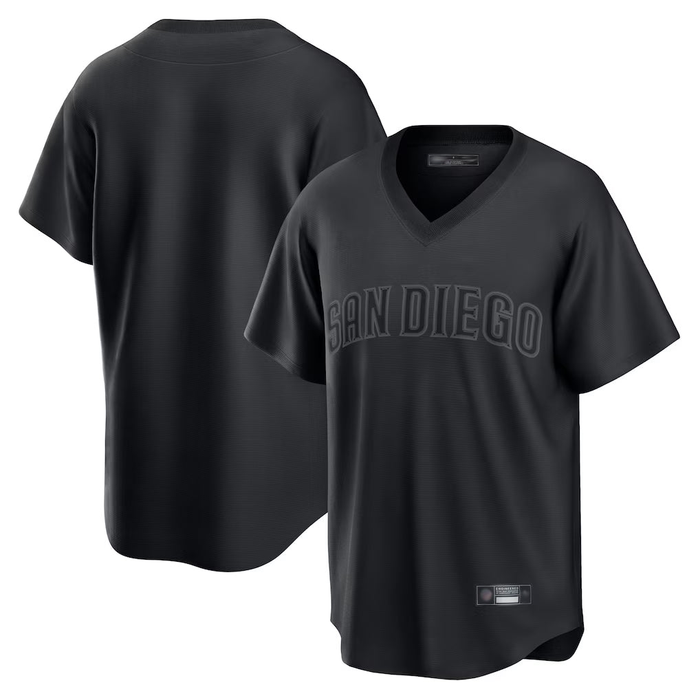 S.Diego Padres ## Diego Padres Blank Player Black Pitch Fashion Game T-shirt Gdoa Stitched Jerseys
