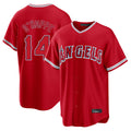 LA.Angels #14 Logan O'Hoppe Player Red Home Game Gdoa Stitched Jerseys