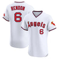 LA.Angels #6 Anthony Rendon Player White T-shirt Home Limited Elite Gdoa Stitched Jerseys
