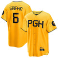 P.Pirates #6 Konnor Griffin Player Gold City Connect Home Game Stitched Jerseys