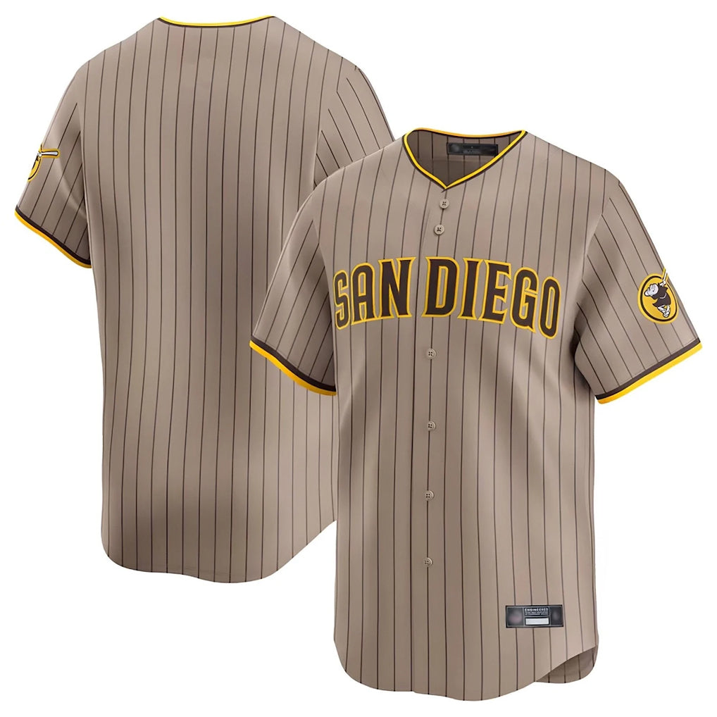 S.Diego Padres ## Diego Padres Blank Player Khaki Home Limited Stitched Jerseys