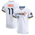 H.Astros #11 Cam Smith Player White City Connect Limited Elite Home Gdoa Stitched Jerseys