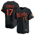 B.Orioles #17 Colton Cowser Player Black Limited Home Game Gdoa Stitched Jerseys