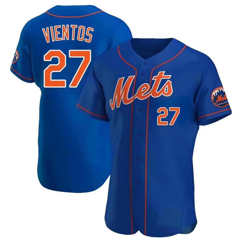 NY.Mets #27 Mark Vientos Player Royal Limited Elite Home Stitched Jerseys