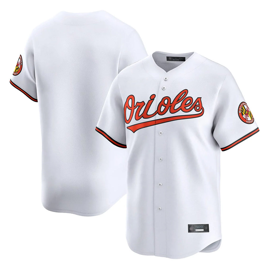B.Orioles ## Orioles Blank Player White Limited Home Game Gdoa Stitched Jerseys