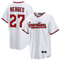 C.Guardians #27 Austin Hedges Player White Game Home Gdoa Stitched Jerseys