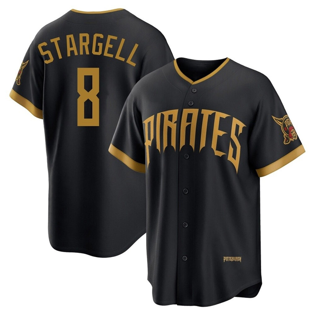 P.Pirates #8 Willie Stargell Player Black 2026 City Connect Home Limited Stitched Jerseys
