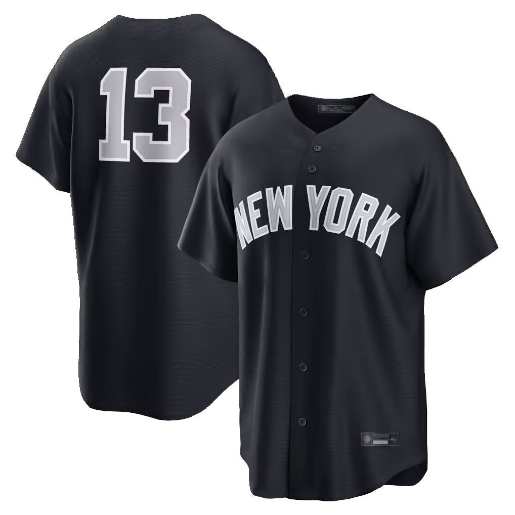 NY.Yankees #13 Jazz Chisholm Jr Player Navy Game Home Stitched Jerseys