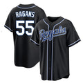 KC.Royals #55 Cole Ragans Player Black Carbon Fashion Home Game Gdoa Stitched Jerseys