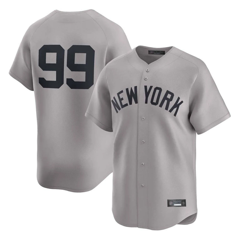 NY.Yankees #99 Aaron Judge Player Gray Limited Home Stitched Jerseys