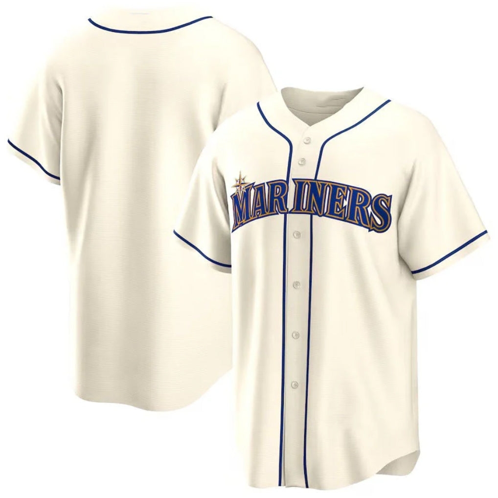 S.Mariners ## Mariners Blank Player Cream Home Game Gdoa Stitched Jerseys