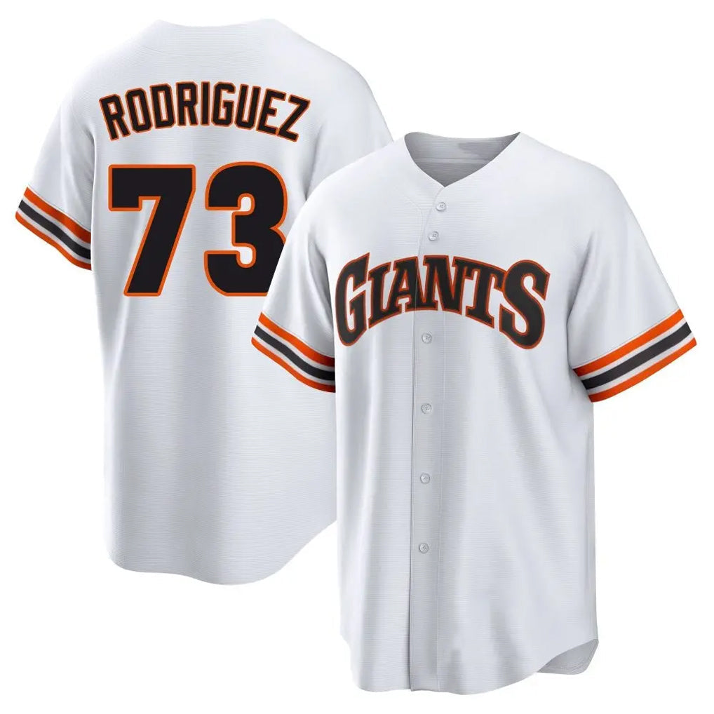 SF.Giants #73 Randy Rodriguez Player White Home Game Stitched Jerseys