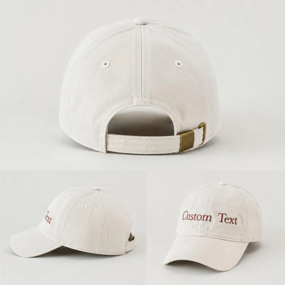 Custom Embroidered Baseball or Trucker Hat Personalized Text